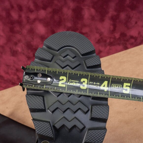 Paul Green Women Bravo Black Leather Lug Sole Fashion Tall Boots sz 9US AUS 6.5 - Picture 7 of 10